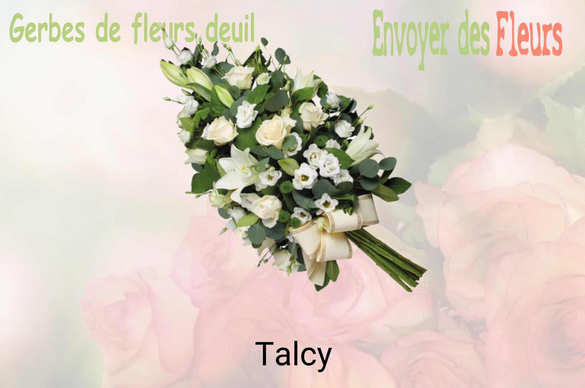 Gerbe de fleurs de deuil livrée à Talcy